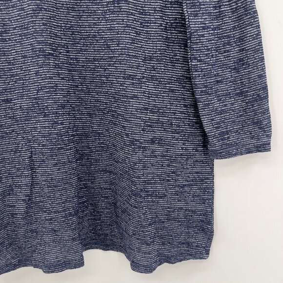 Athleta Striped Blue Athleisure High Low Top S - Picture 5 of 5